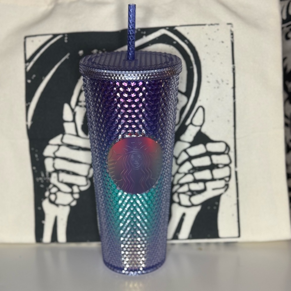Starbucks Holographic Purple and Blue Tumbler